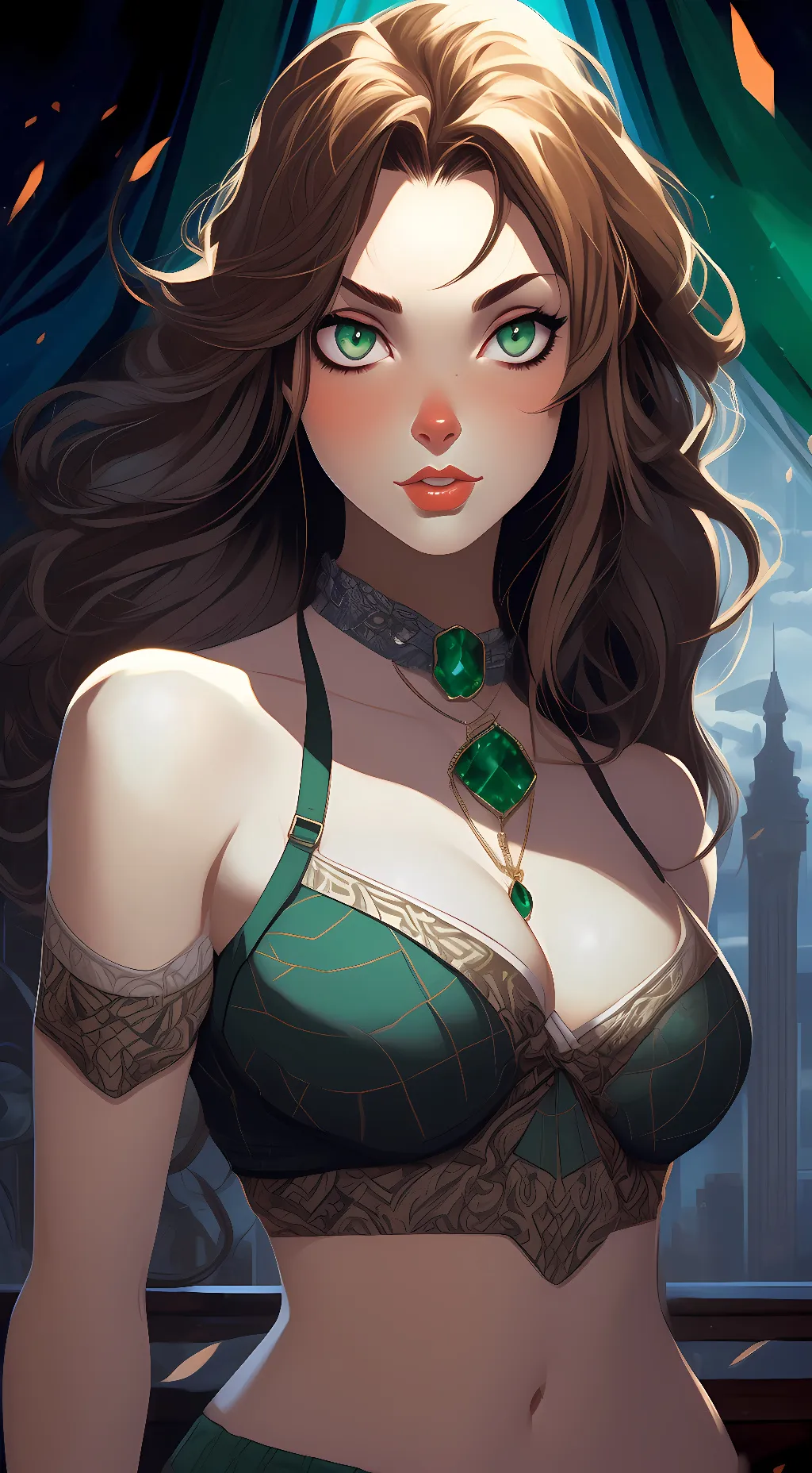 ai character: ❕ Lûńå❕ background