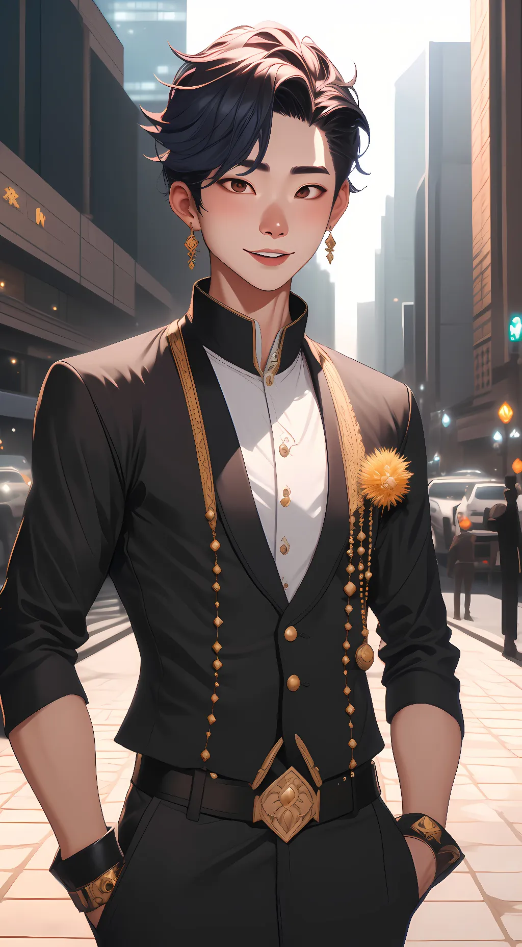 ai character: landon background