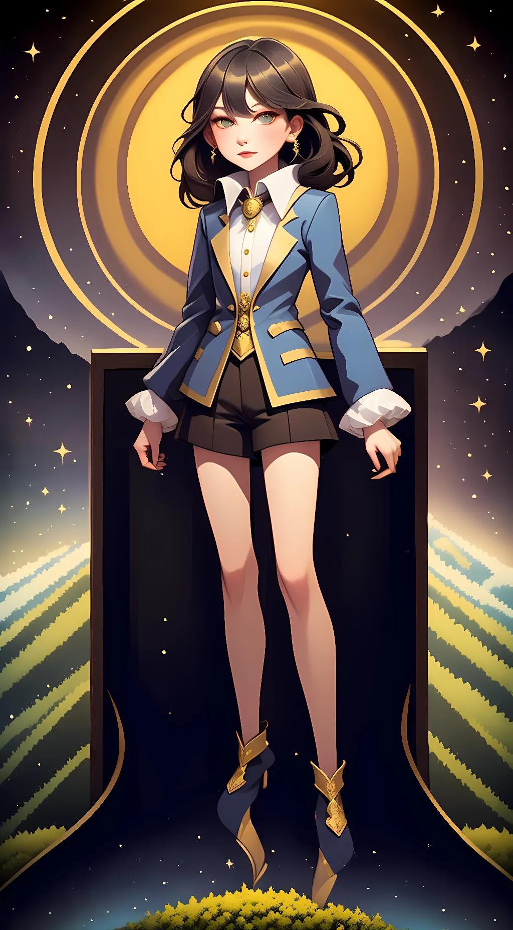 ai character: Luna background