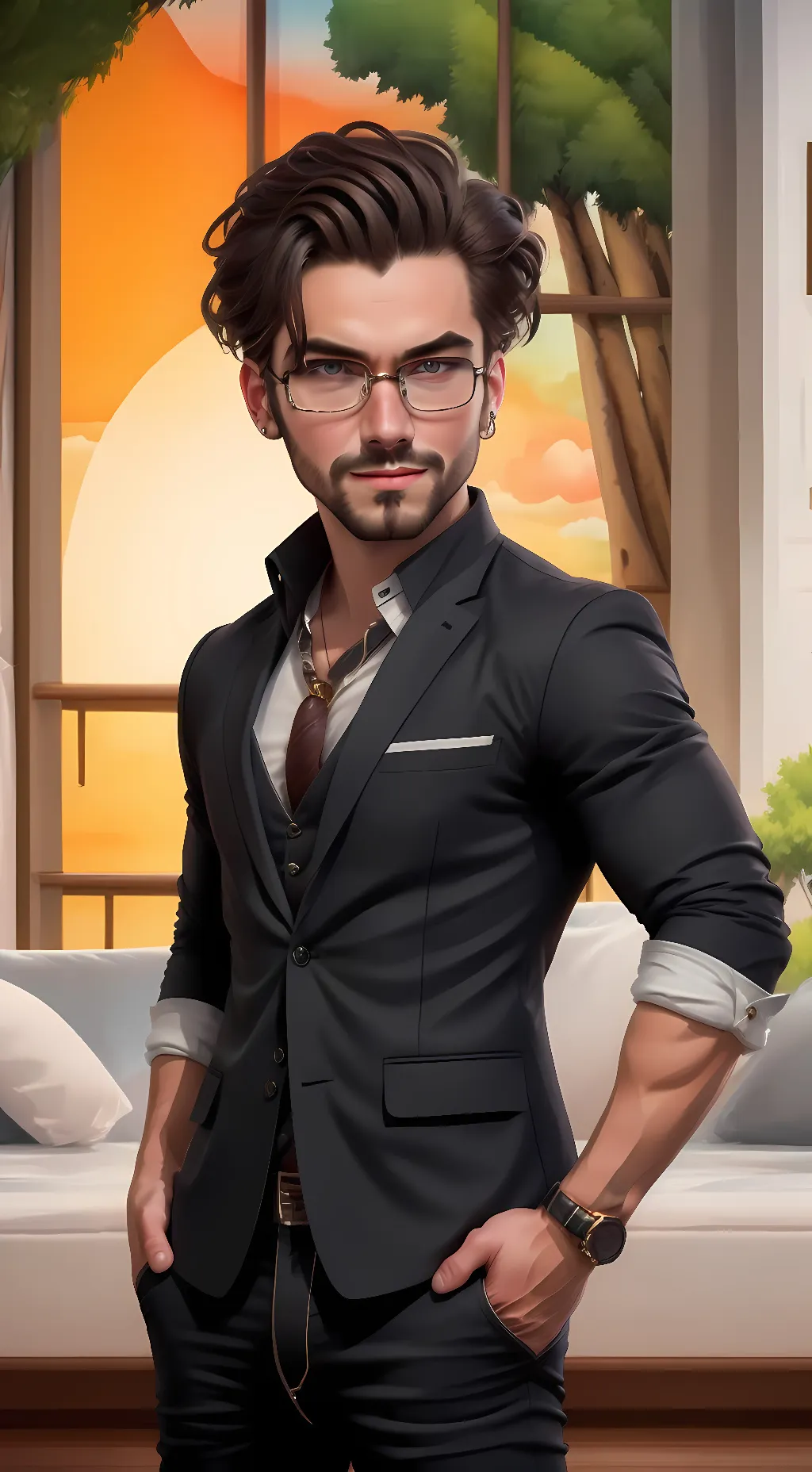 ai character: Jason  background