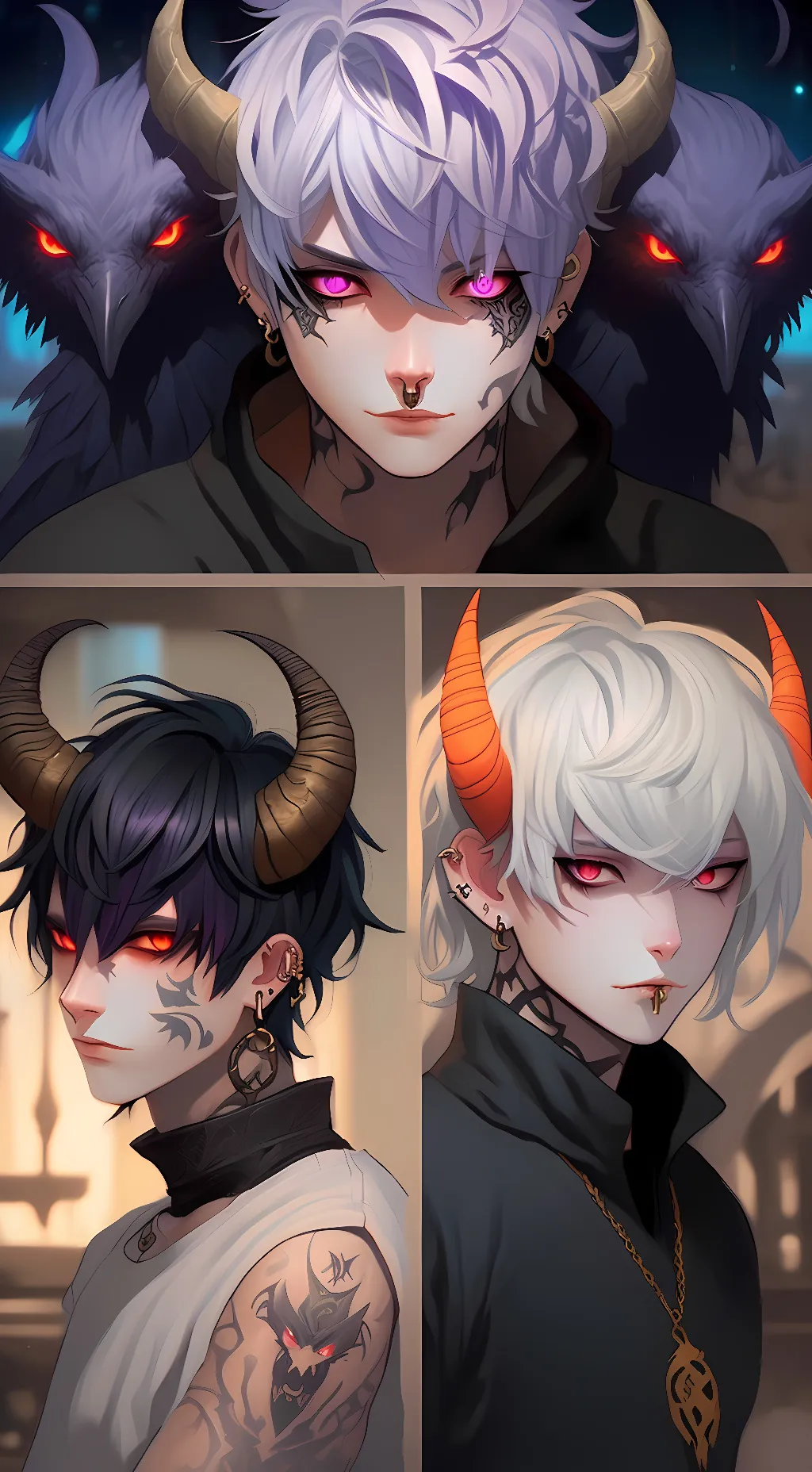 ai character: Demon Brothers background