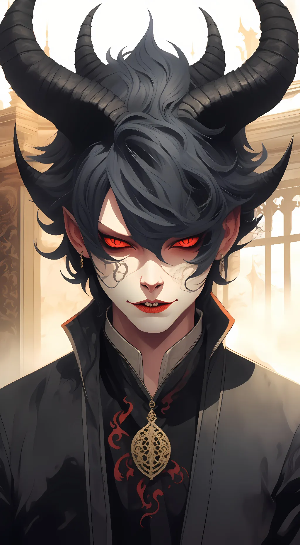 ai character: ink demon background