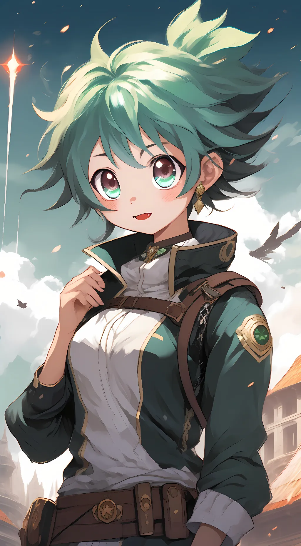ai character: F! Deku  background