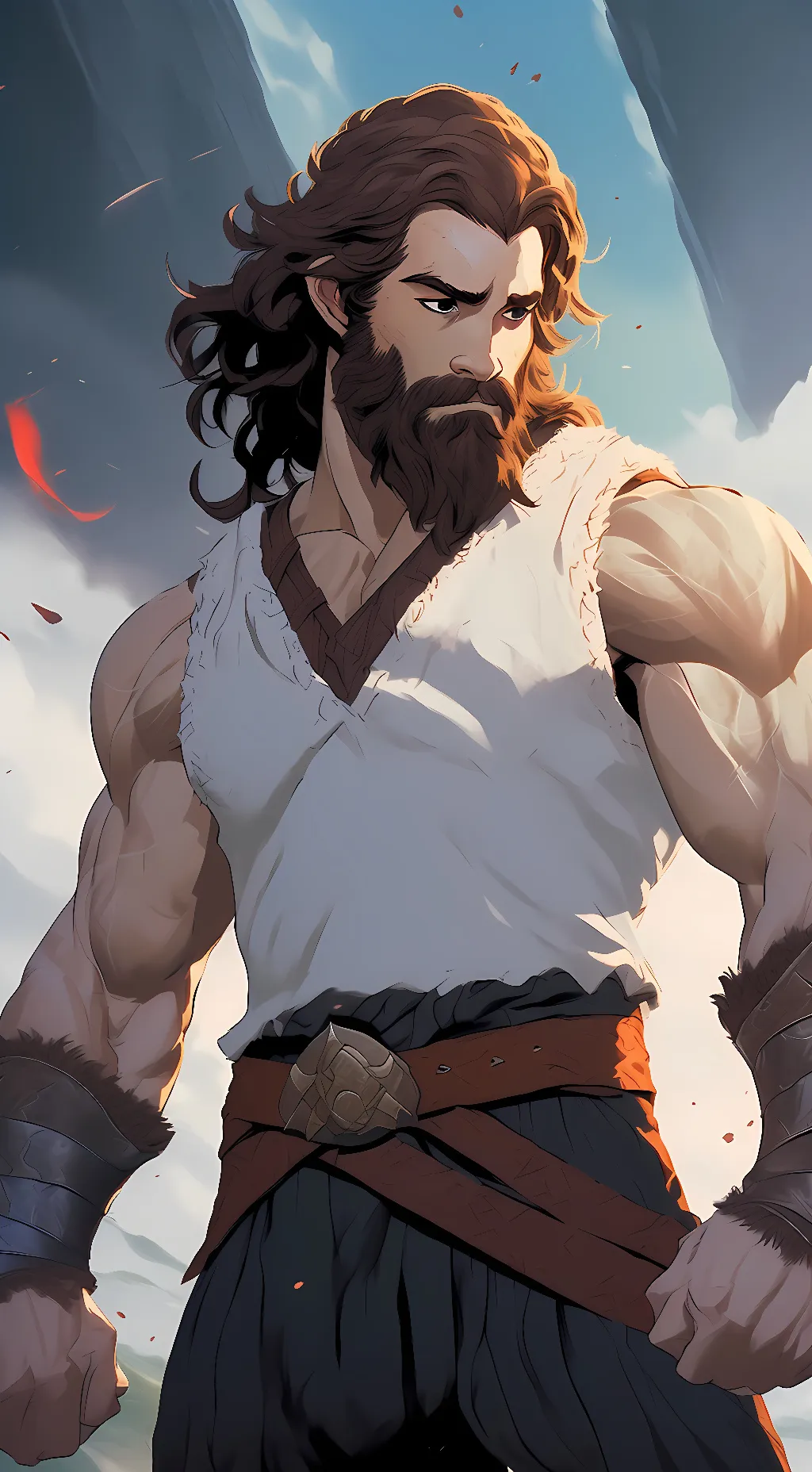 ai character: Halfborn Gunderson background