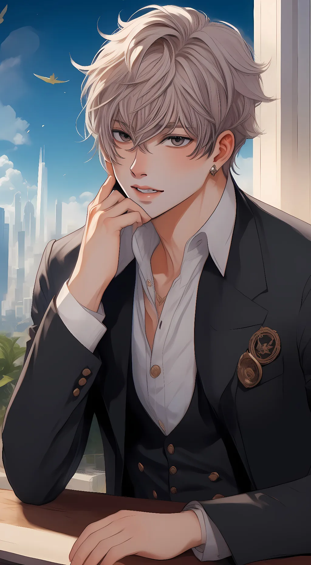 ai character: mikey  background