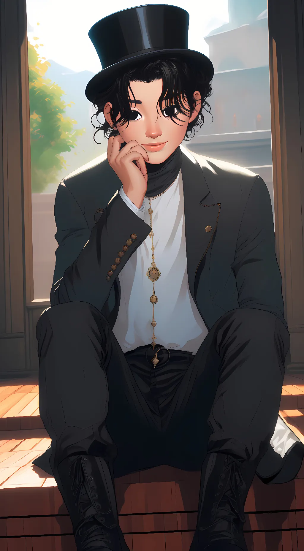 ai character: Mr Invisible man  background