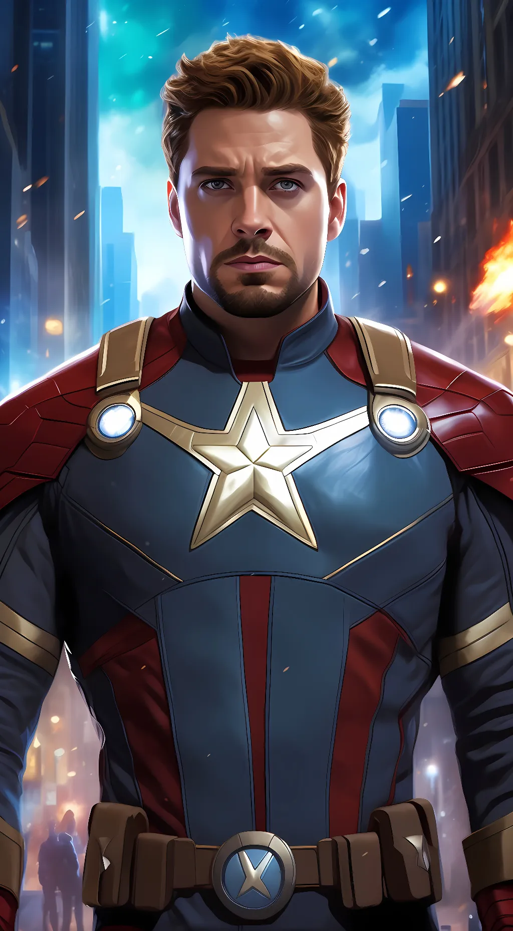 ai character: The Avengers background