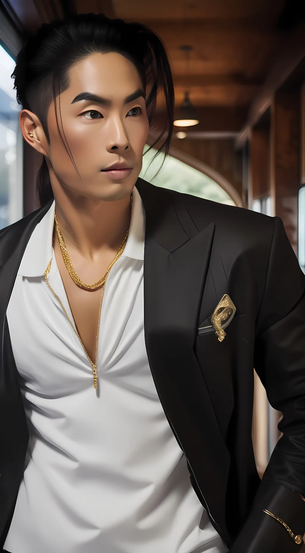 ai character: Vanness Wu  background