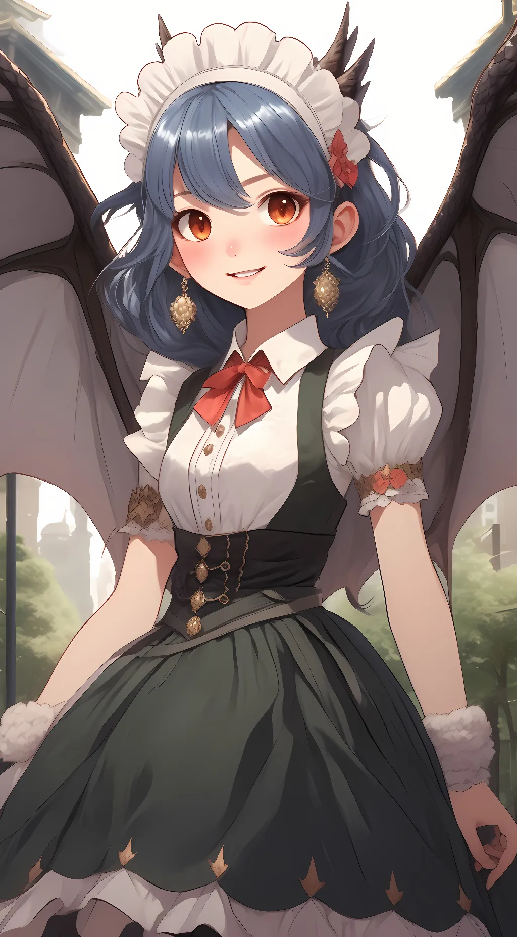 ai character: Dragon background