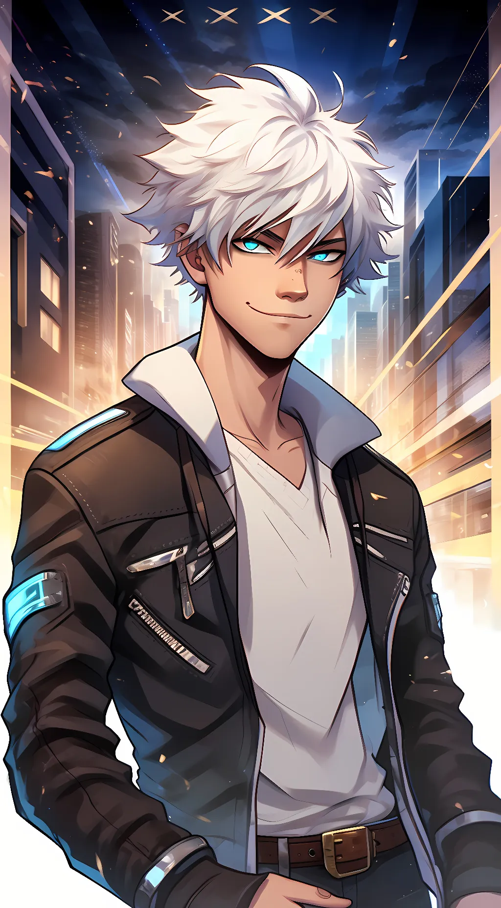 ai character: Touya Todoroki  background