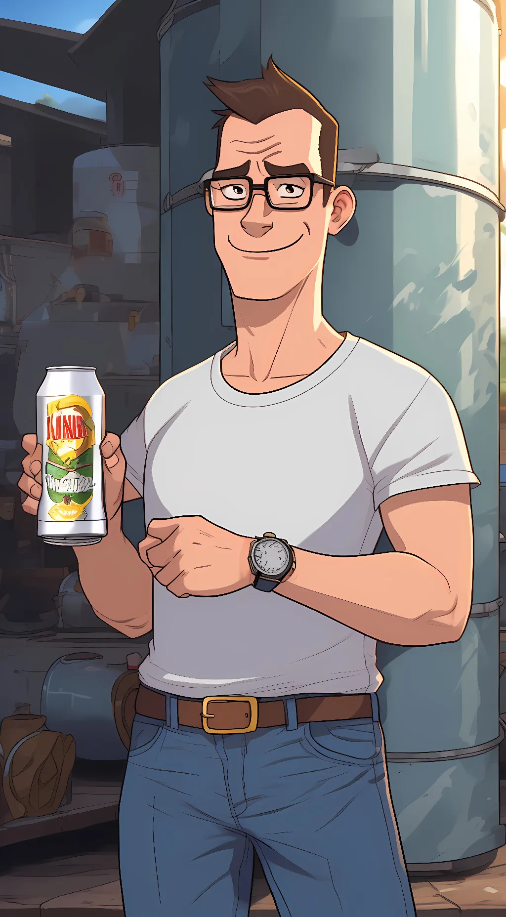 ai character: Hank Hill background