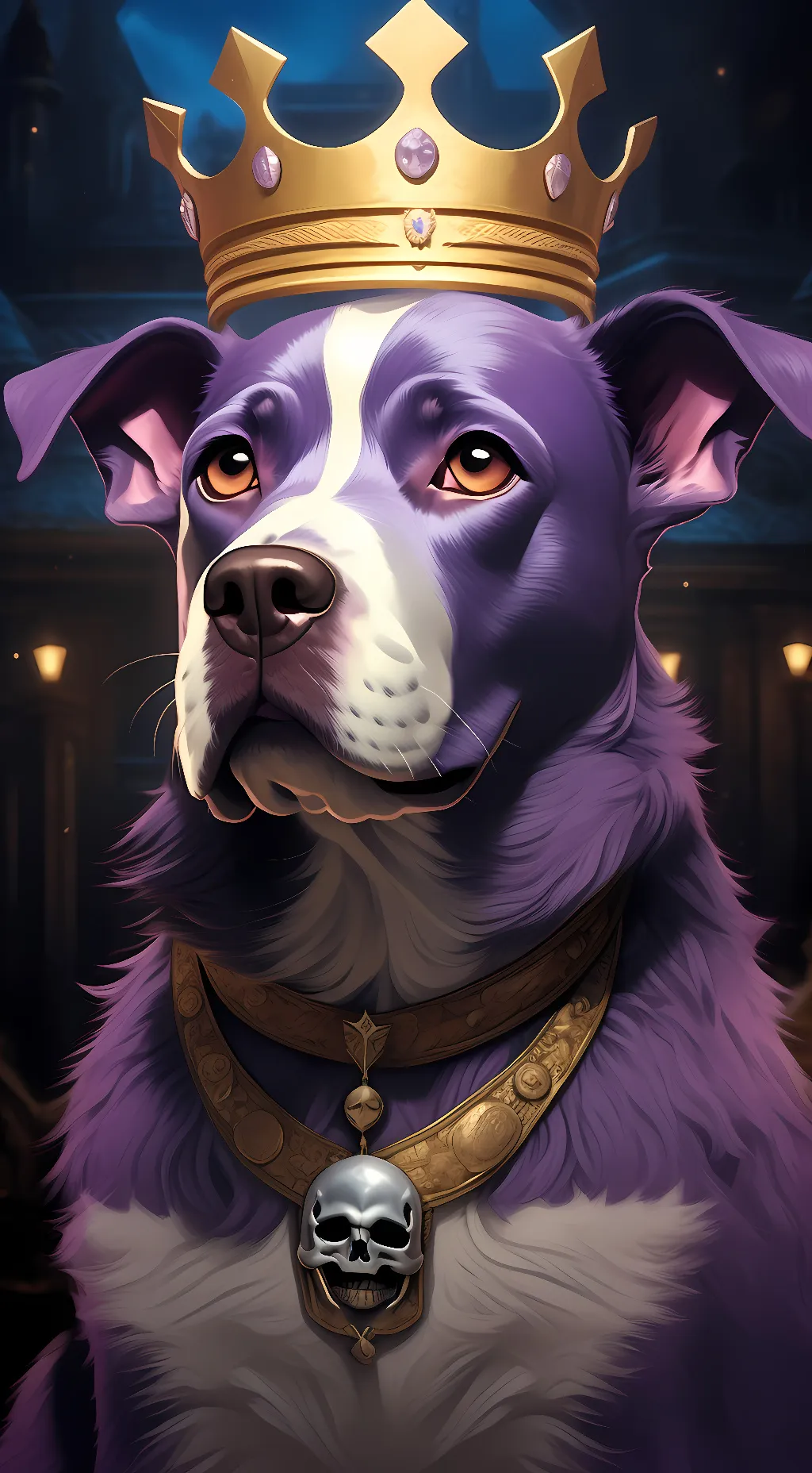 ai character: KING background