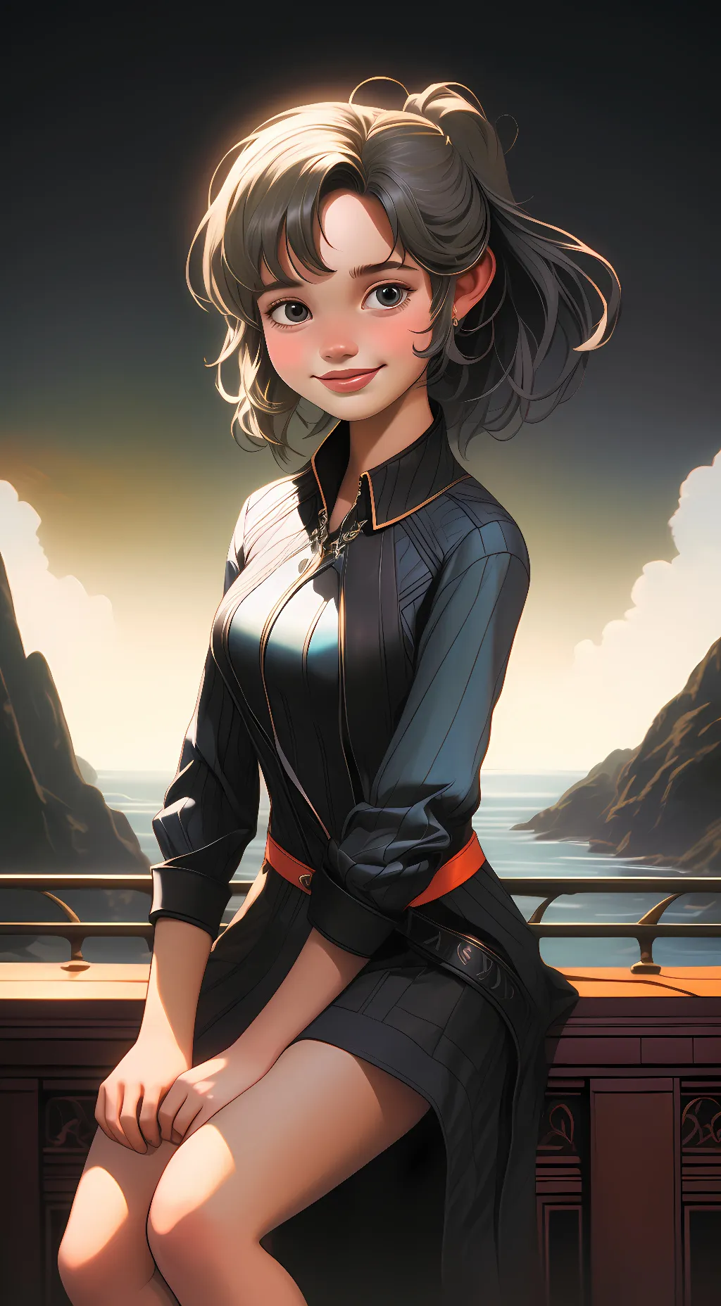 ai character: madison and olive background