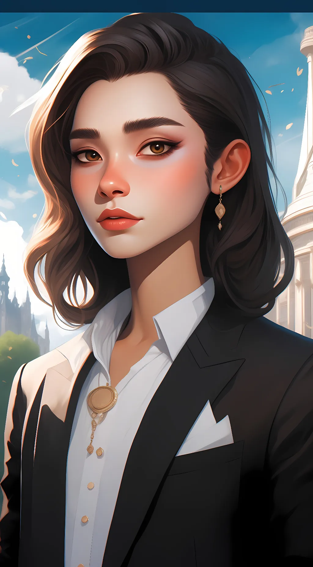 ai character: Ava  background
