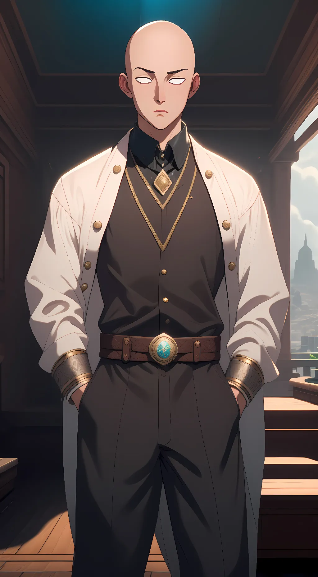 ai character: one punch man background