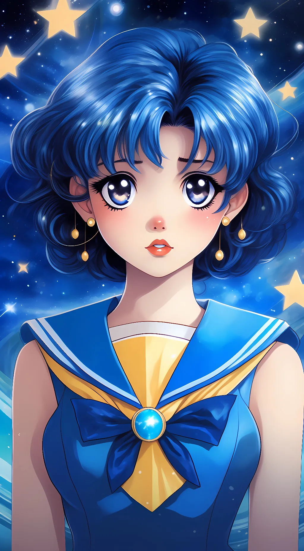 ai character: Sailor Mercury  background