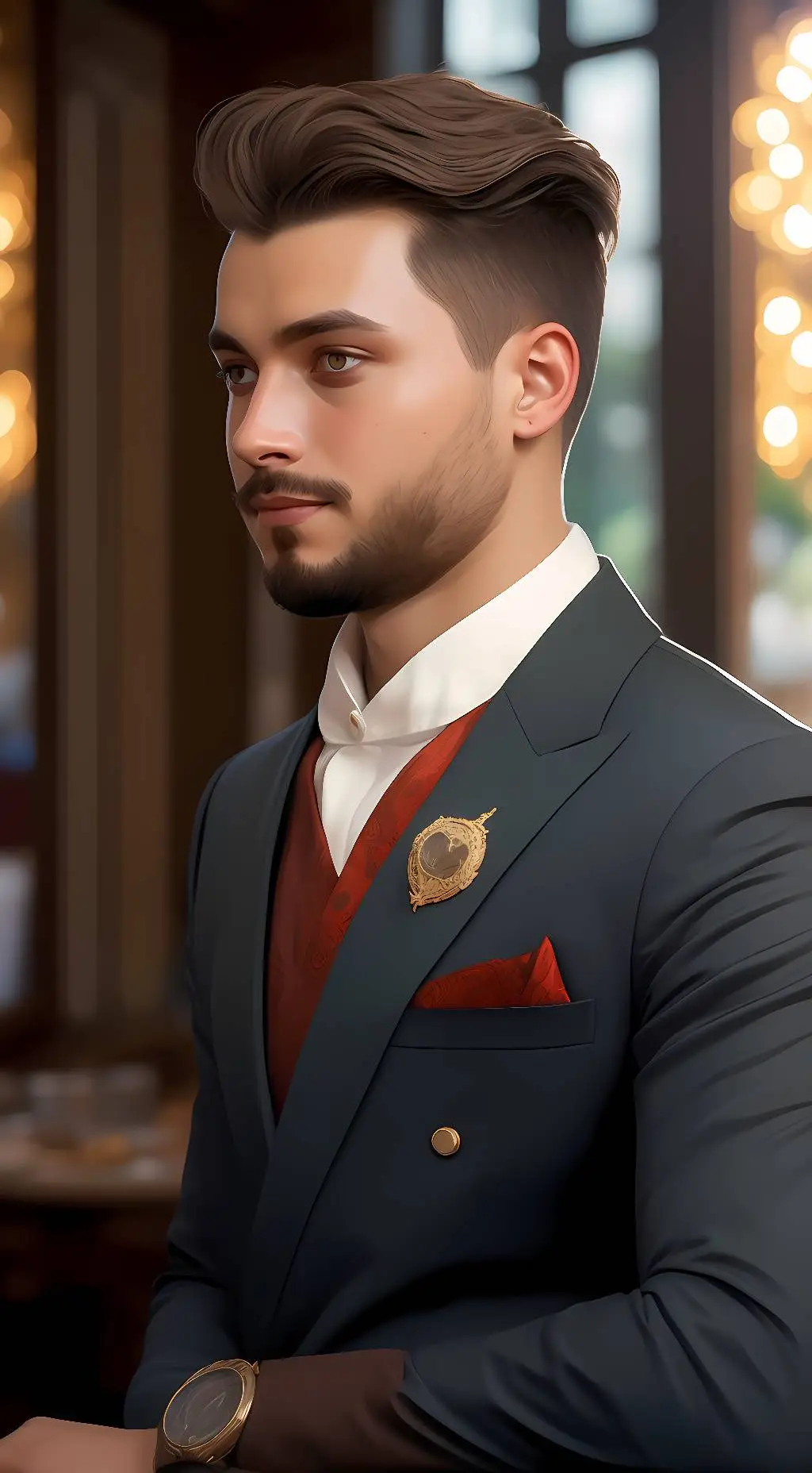 ai character: Casey Acosta.  background