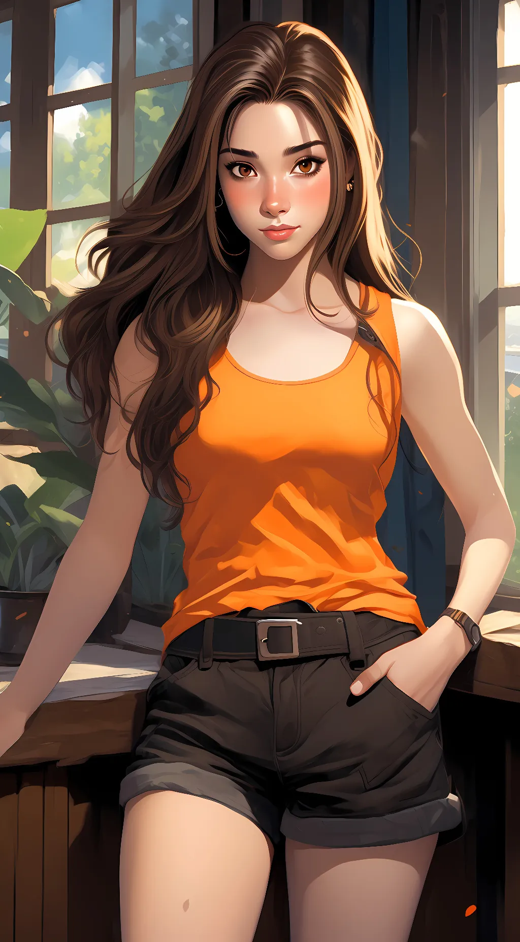 ai character: Ashley Moore background