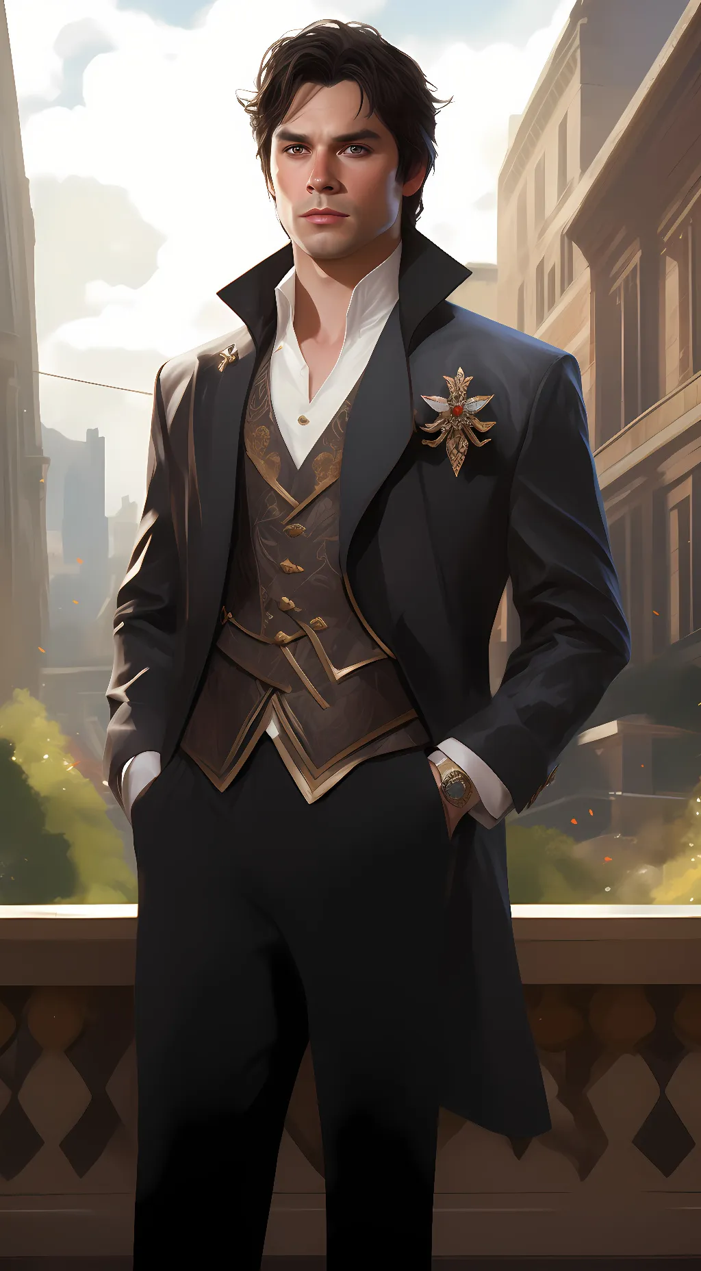 ai character: damon background