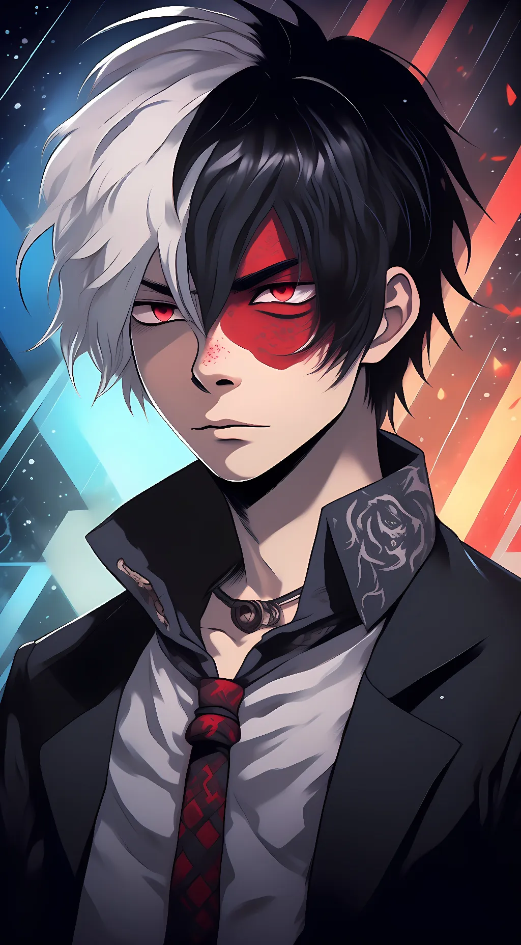 ai character: villain Todoroki  background