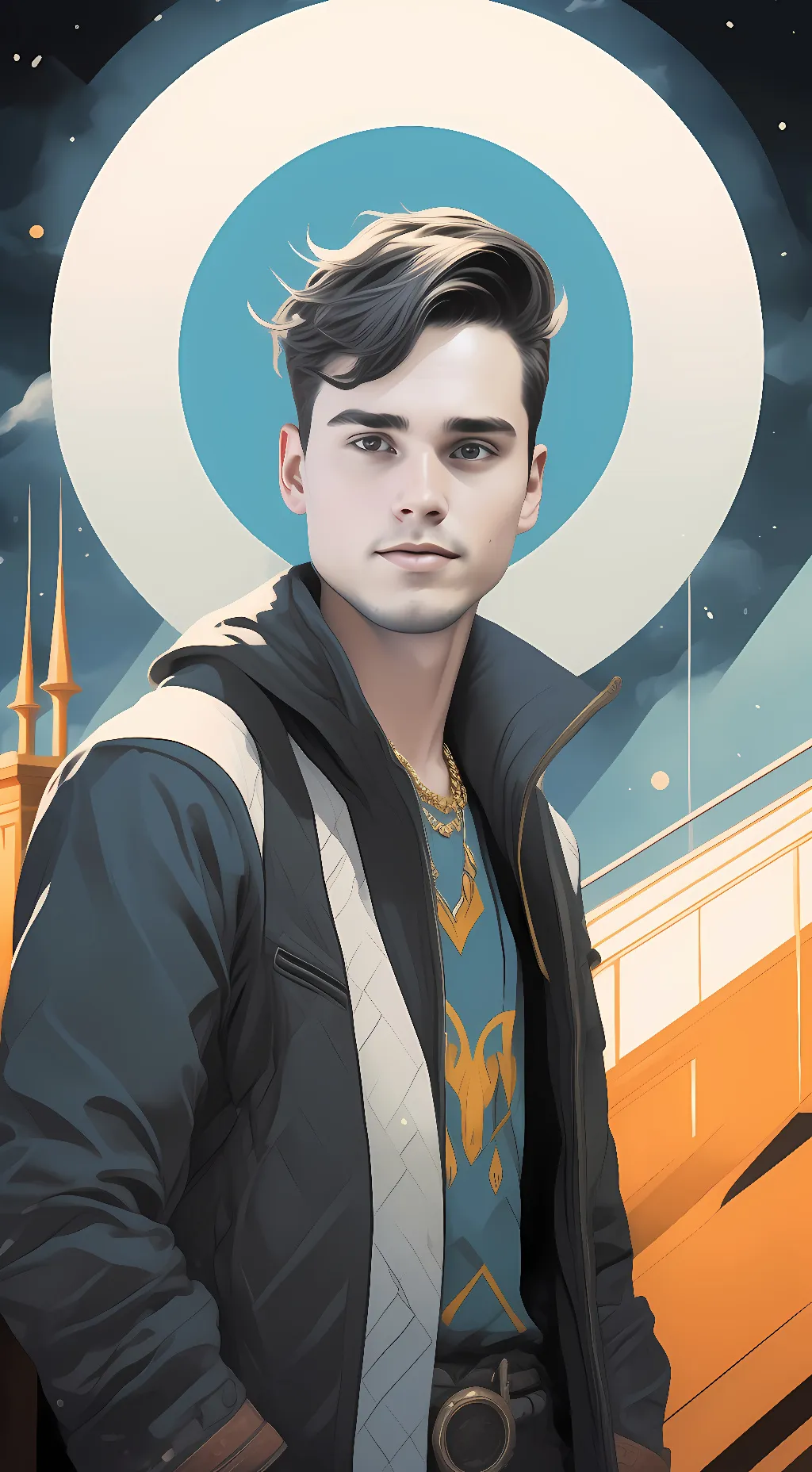ai character: Jaxson gross  background
