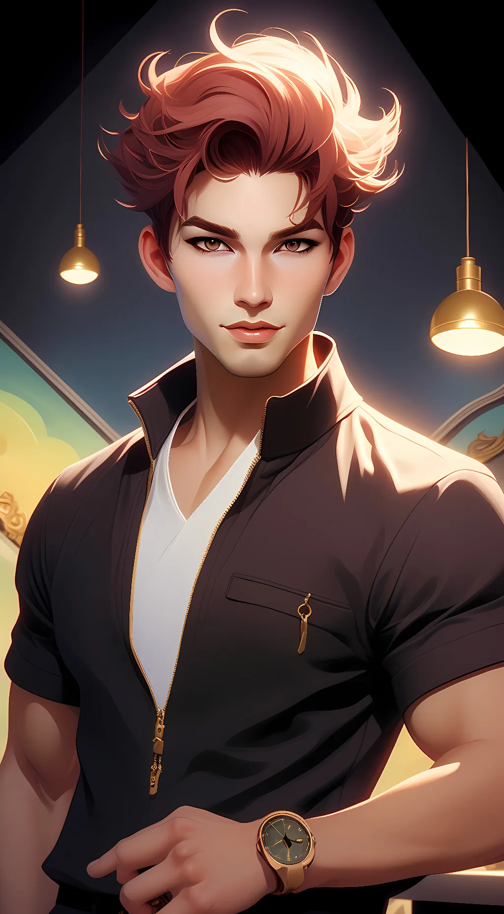 ai character: Alexander Grande background