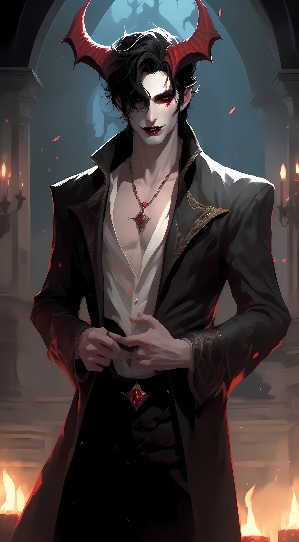 ai character: demon  background