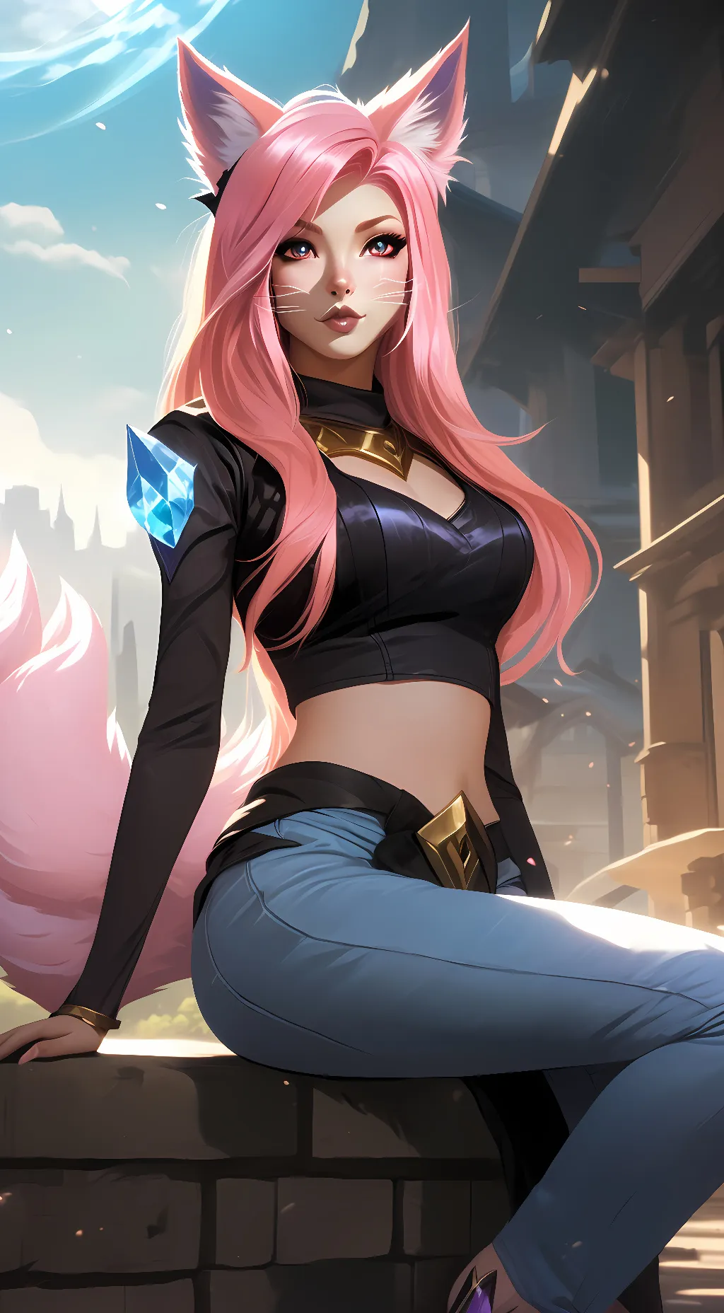 ai character: Ahri background