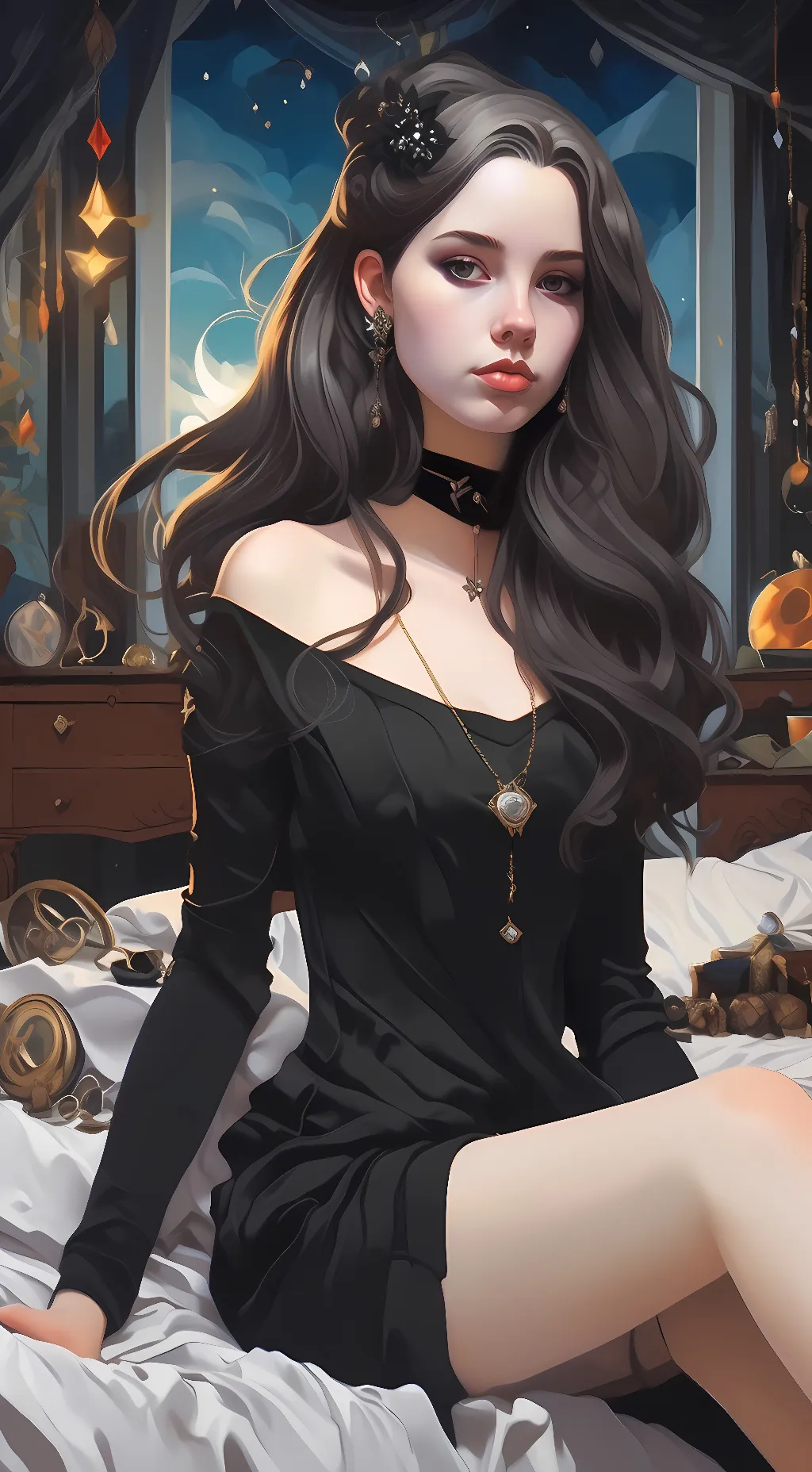 ai character: Summer  background