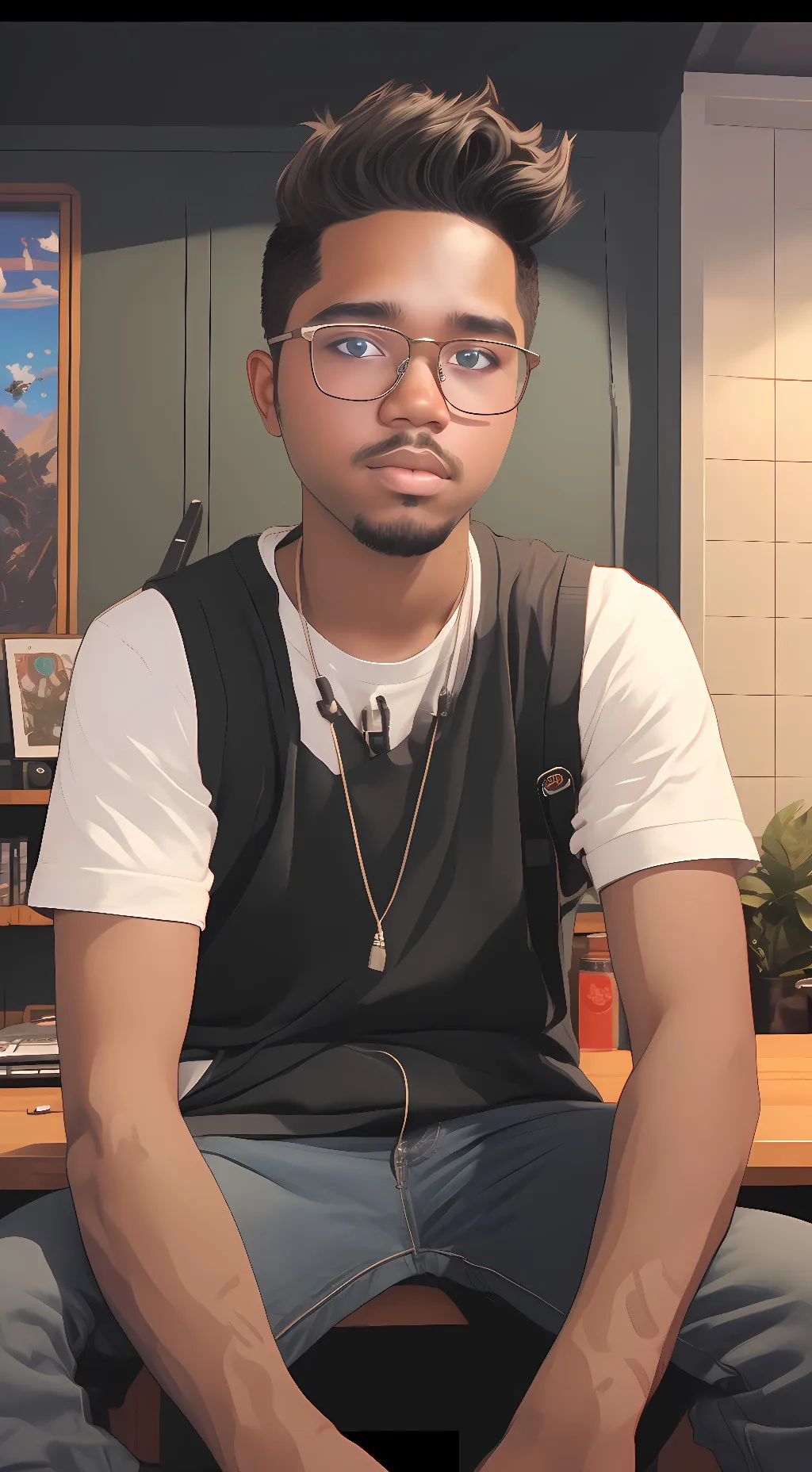 ai character: Xavier  background