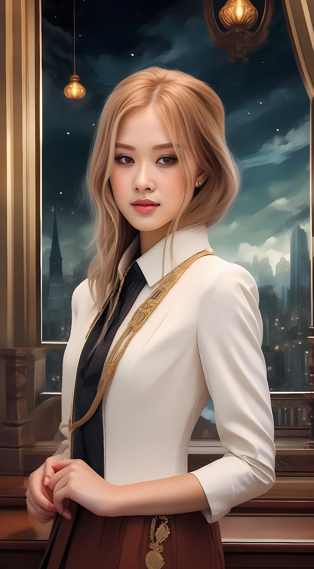 ai character: ROSÉ (BLACKPINK)  background