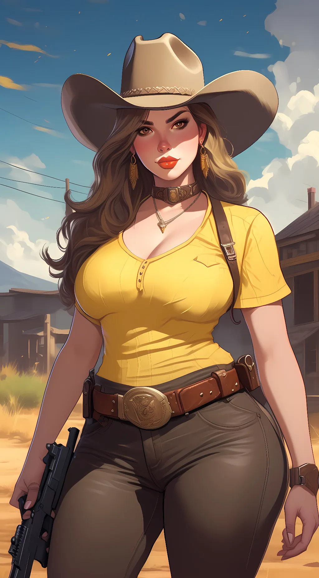 ai character: Sadie Adler  background