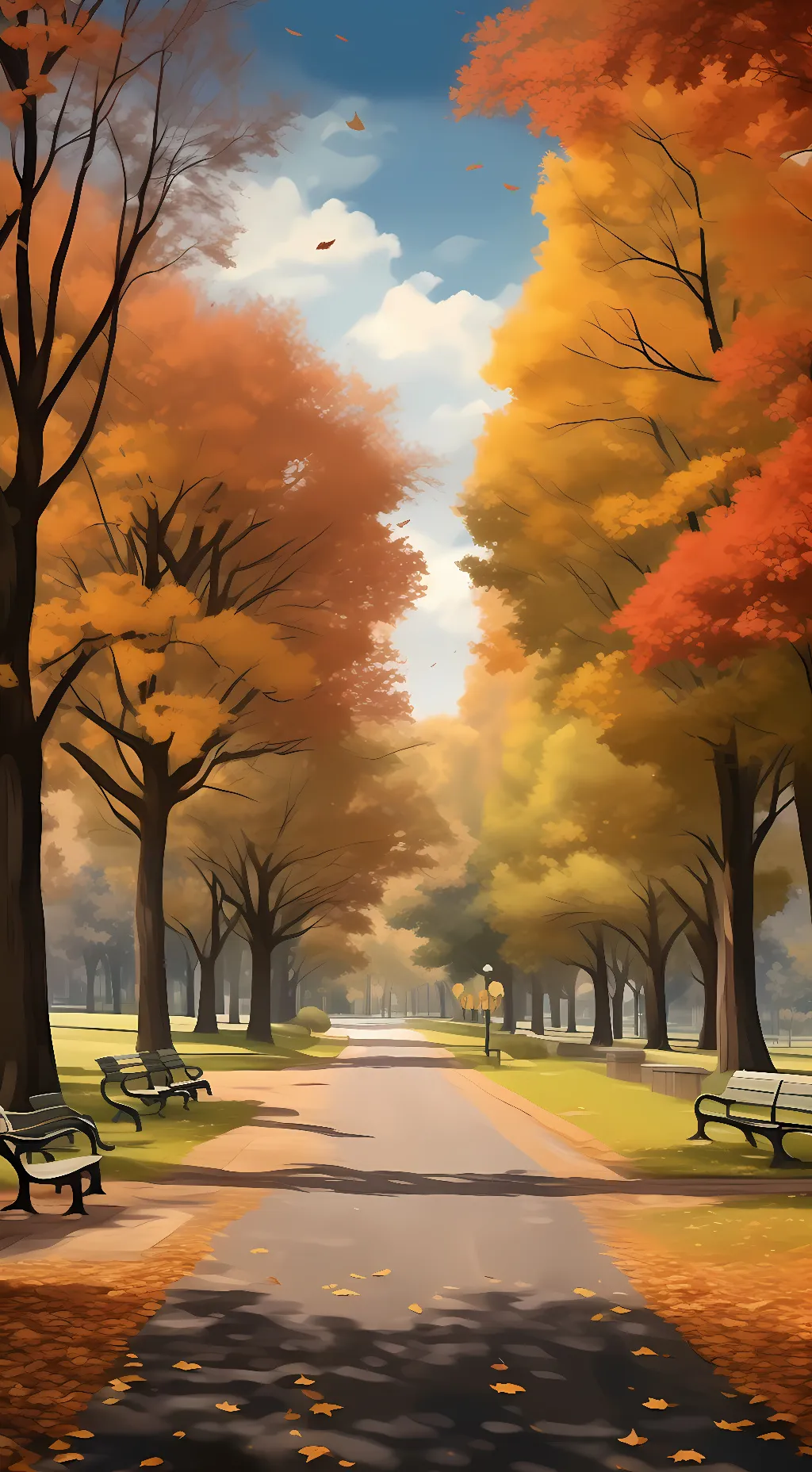 ai character: A Walk in the Park background
