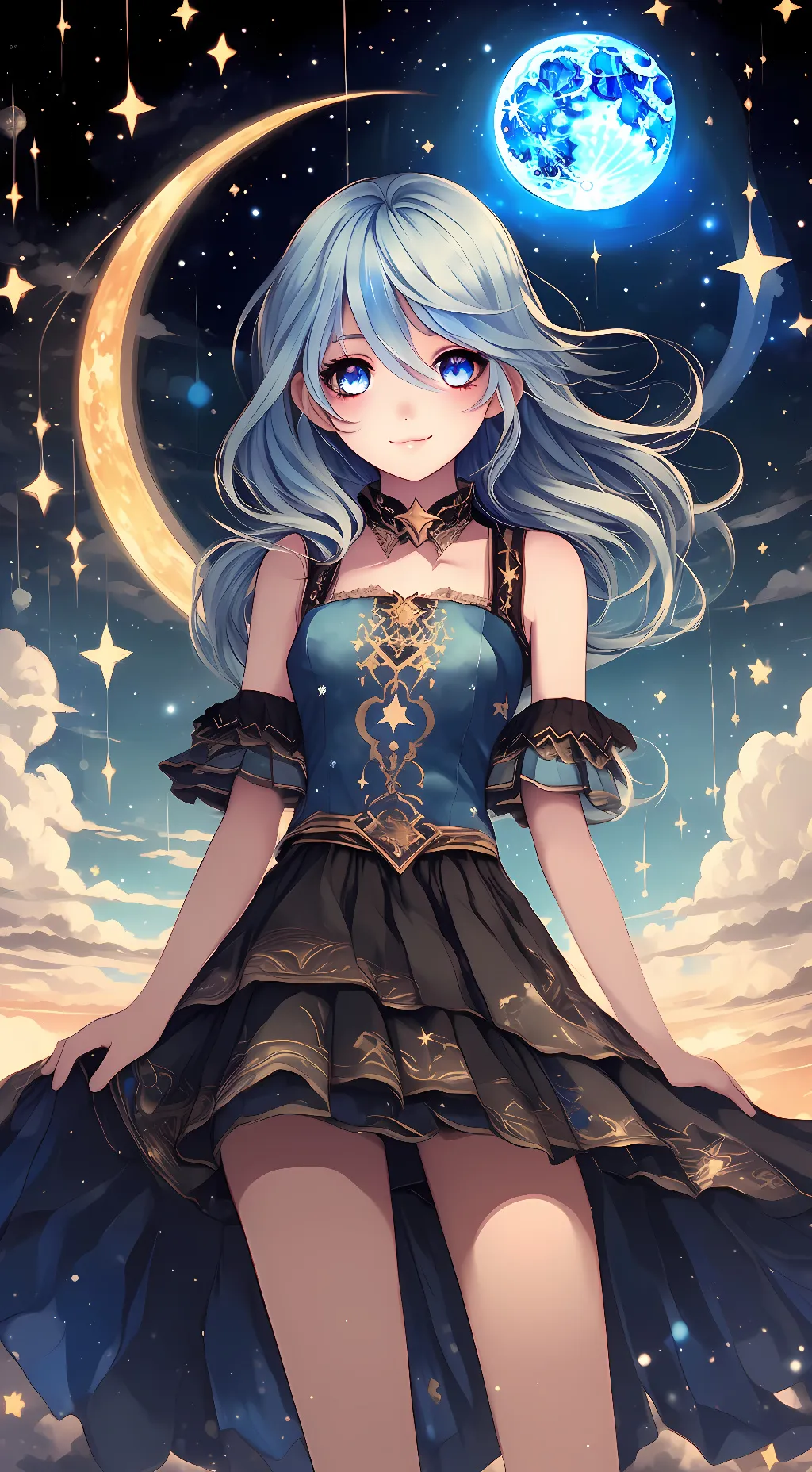 ai character: Lunar background