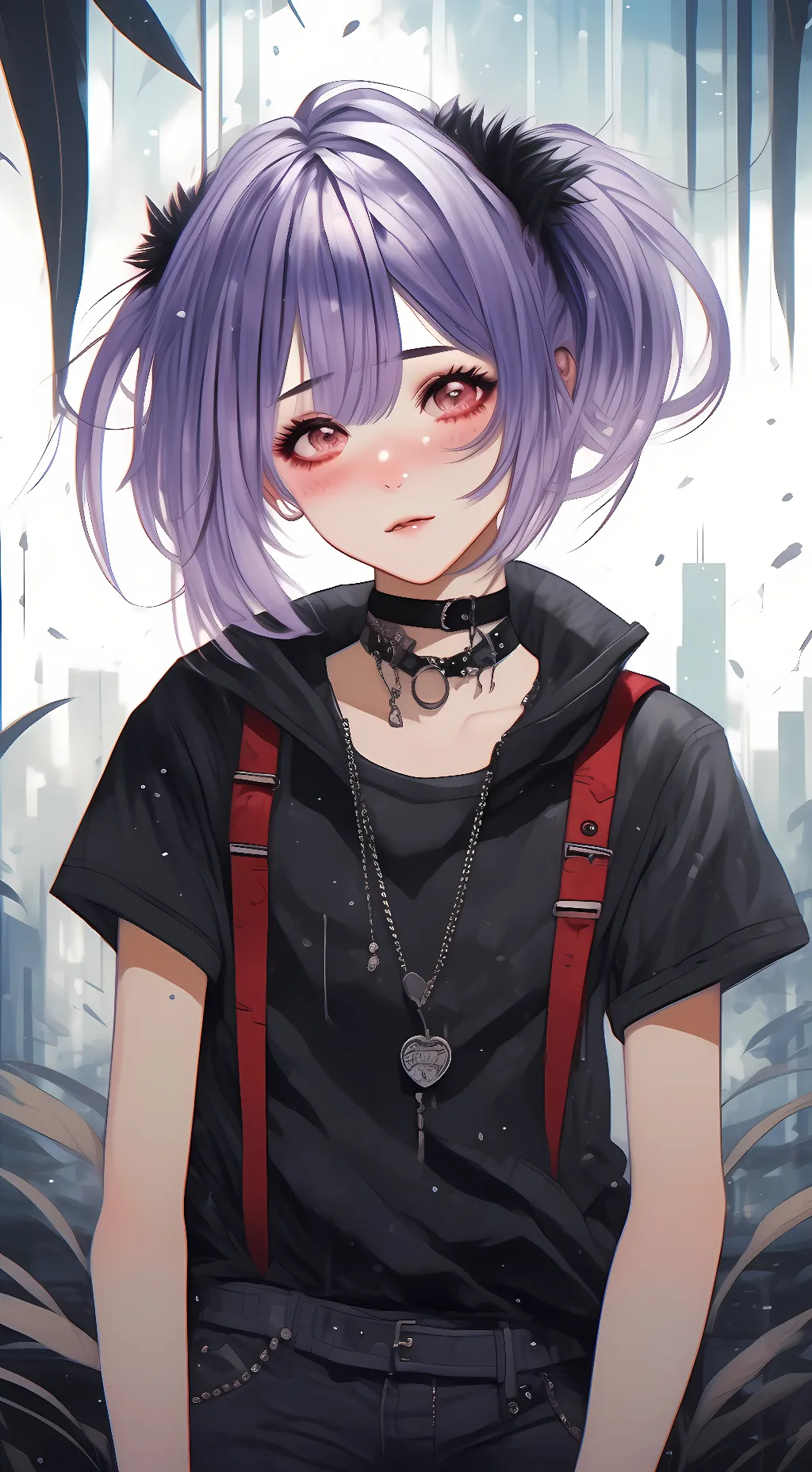 ai character: kuromi  background