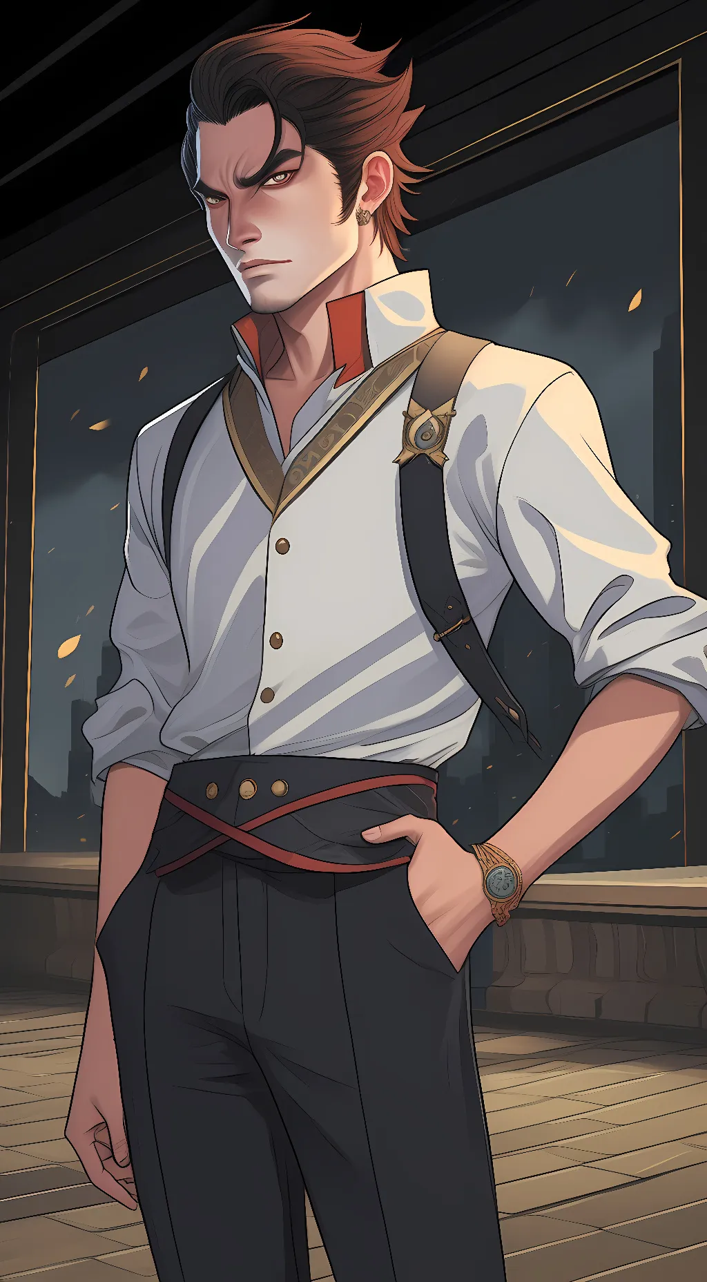 ai character: Kazuya background