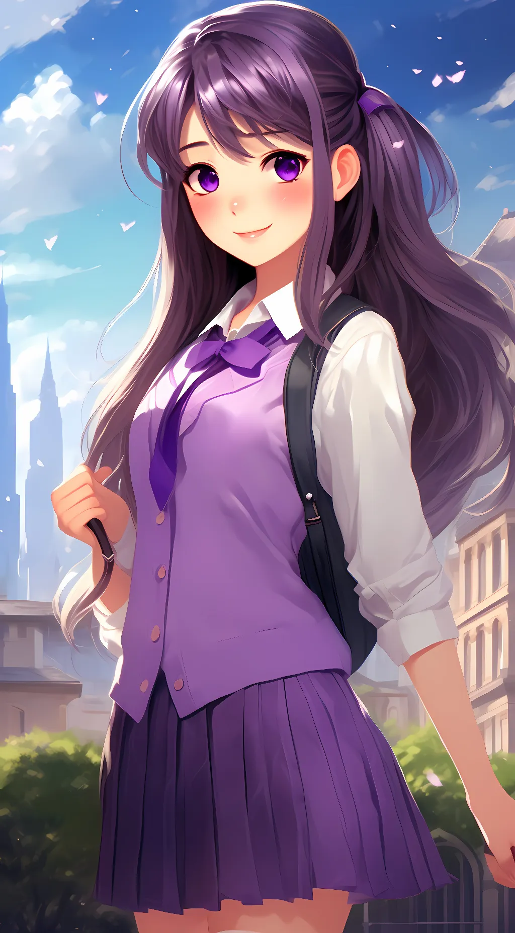 ai character: Yuri (DDLC) background