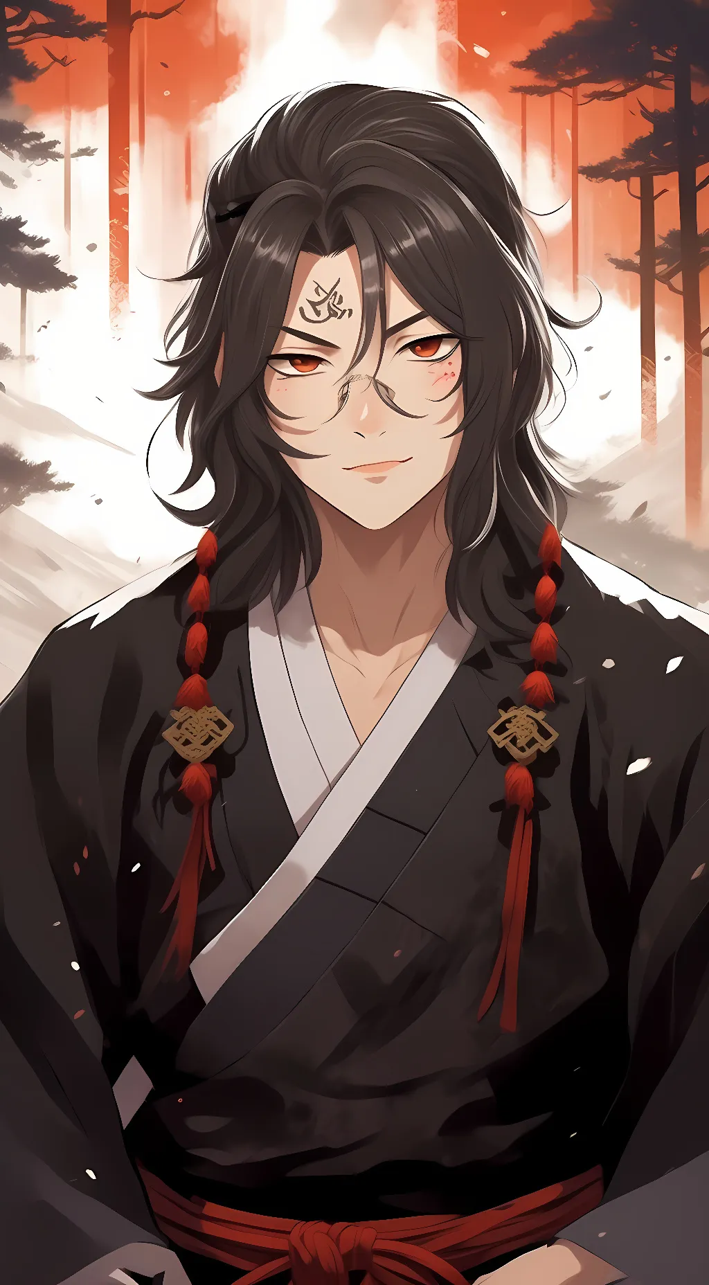 ai character: Luminous background