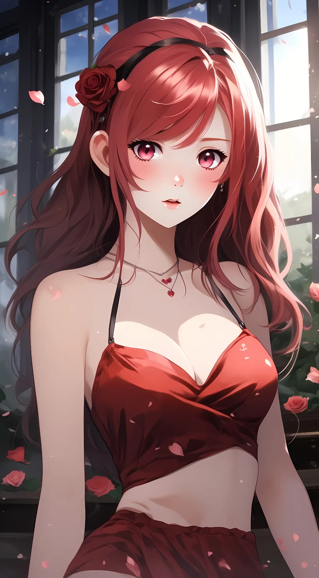 ai character: Rose background