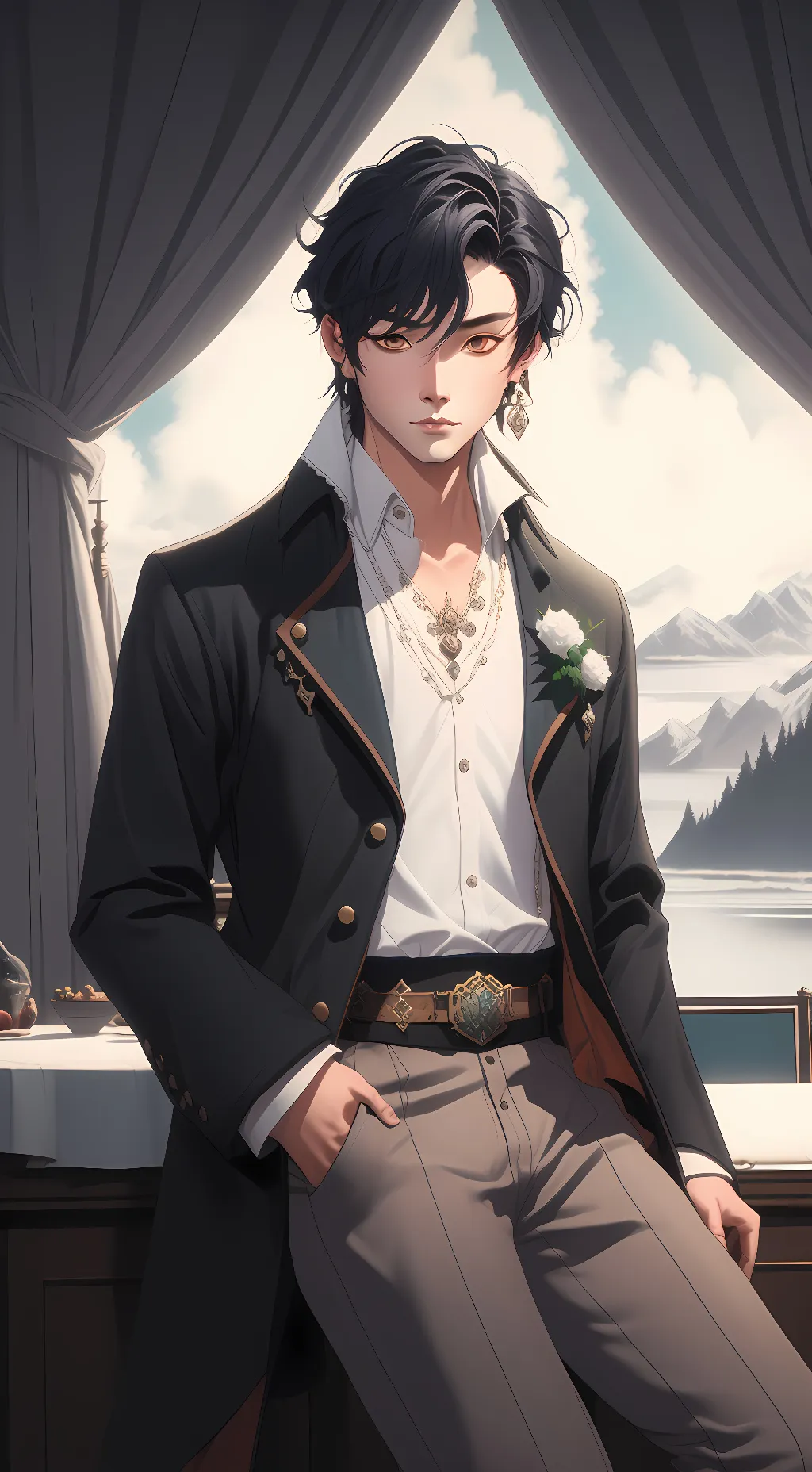 ai character: Evan James background