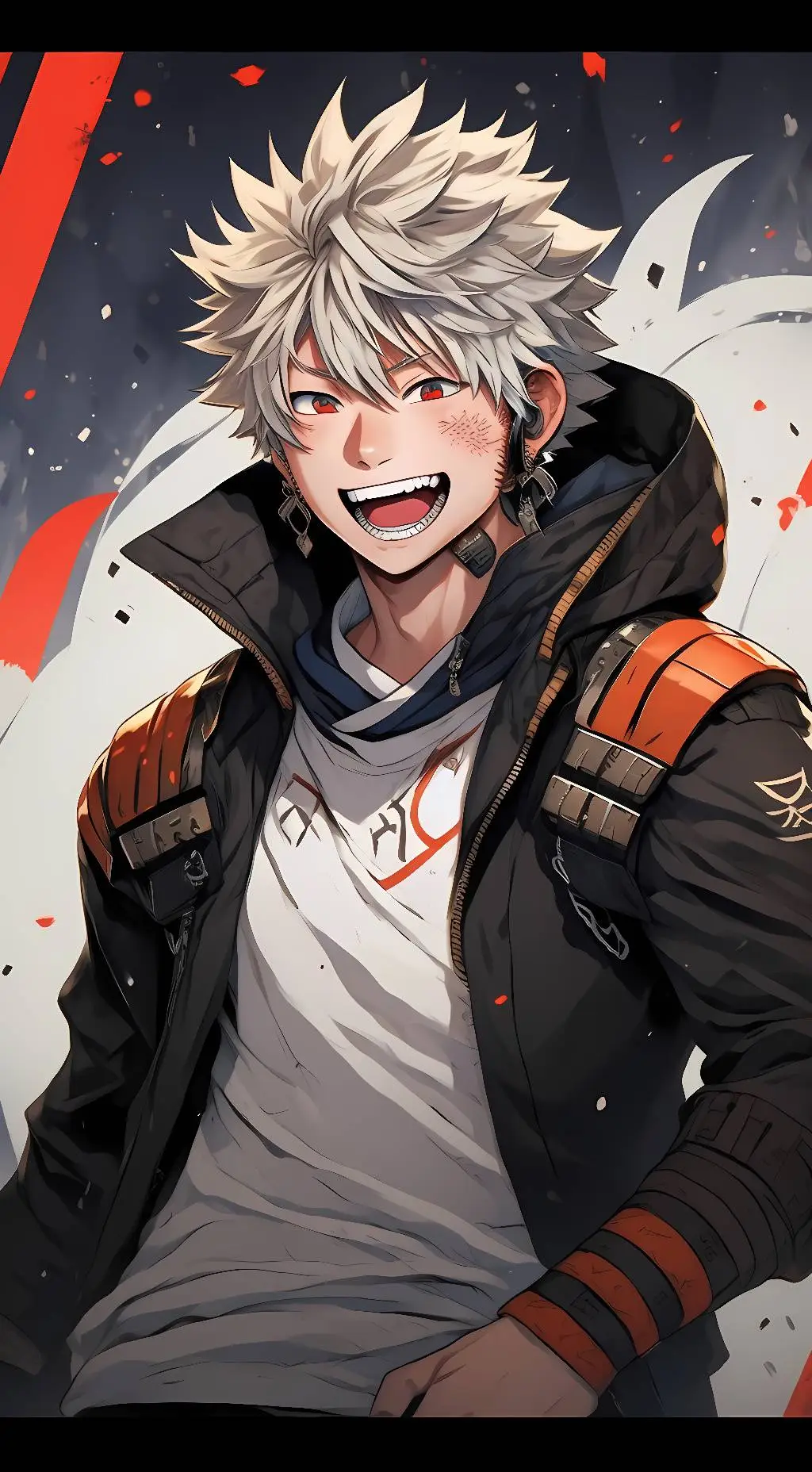 ai character: Katsuki Bakugou background