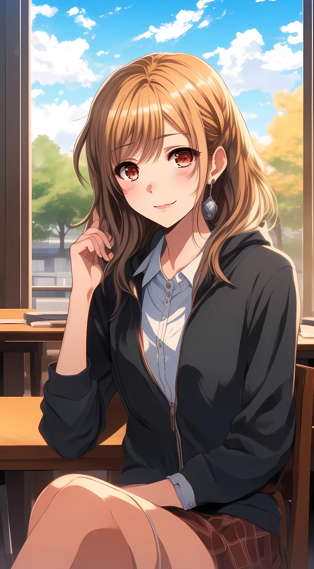 ai character: Ayame background