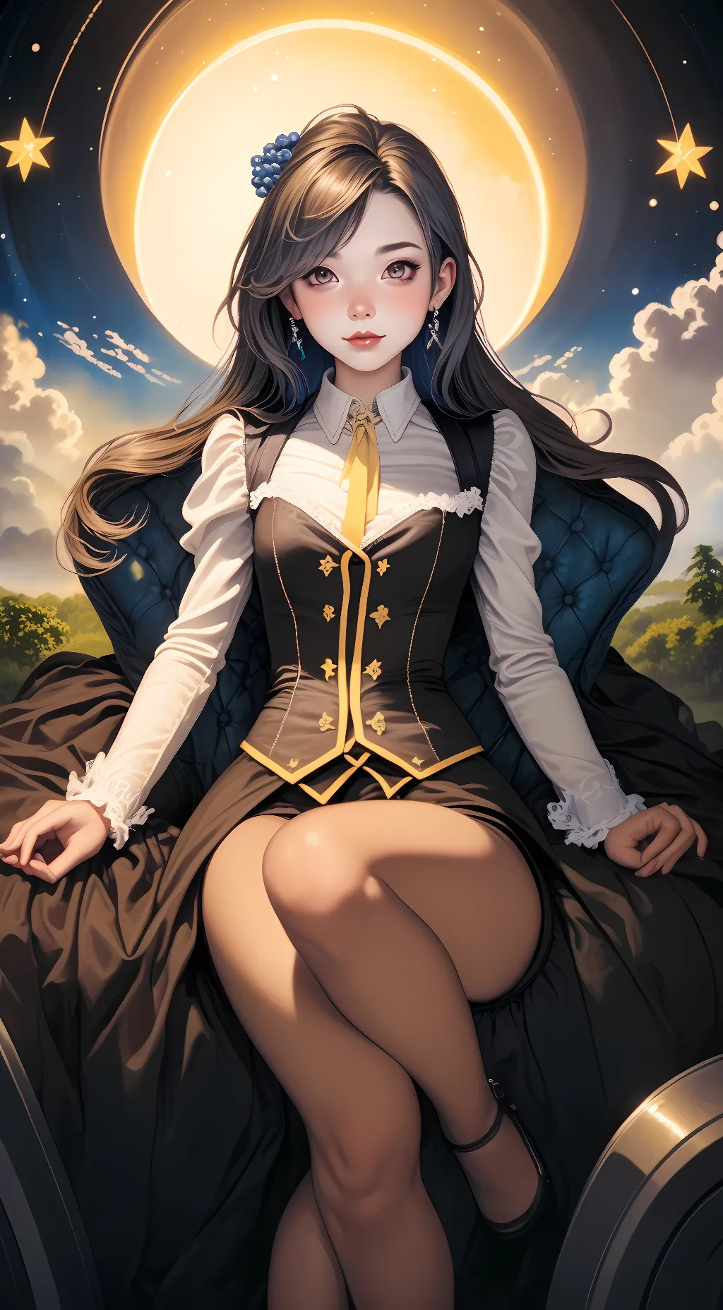 ai character: Gf fnf background