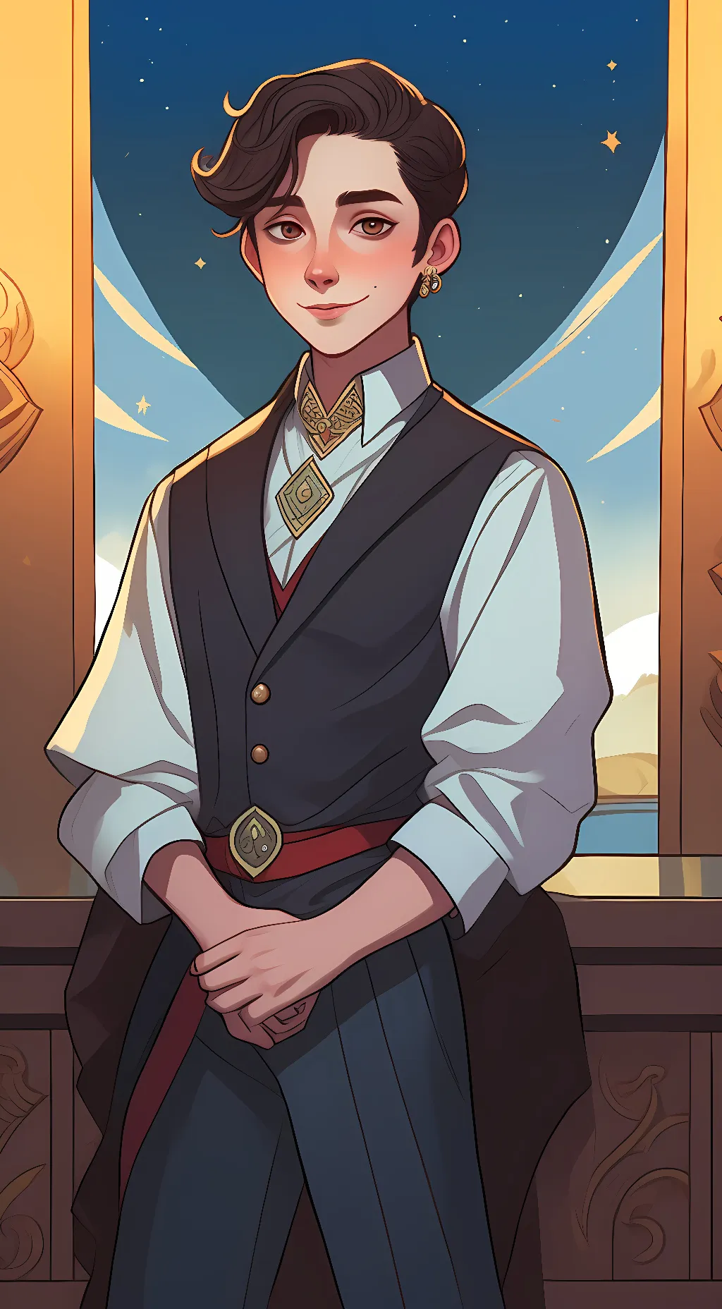 ai character: Levey background