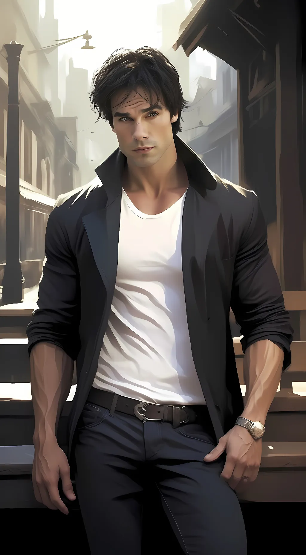 ai character: Damon Salvatore background