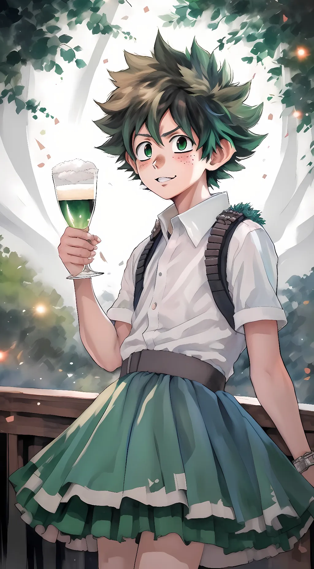 ai character: Deku background