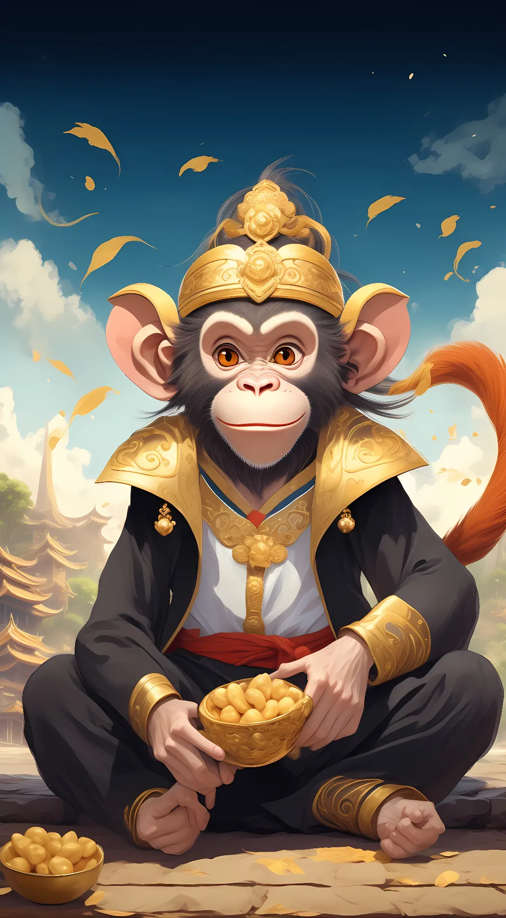ai character: monking background