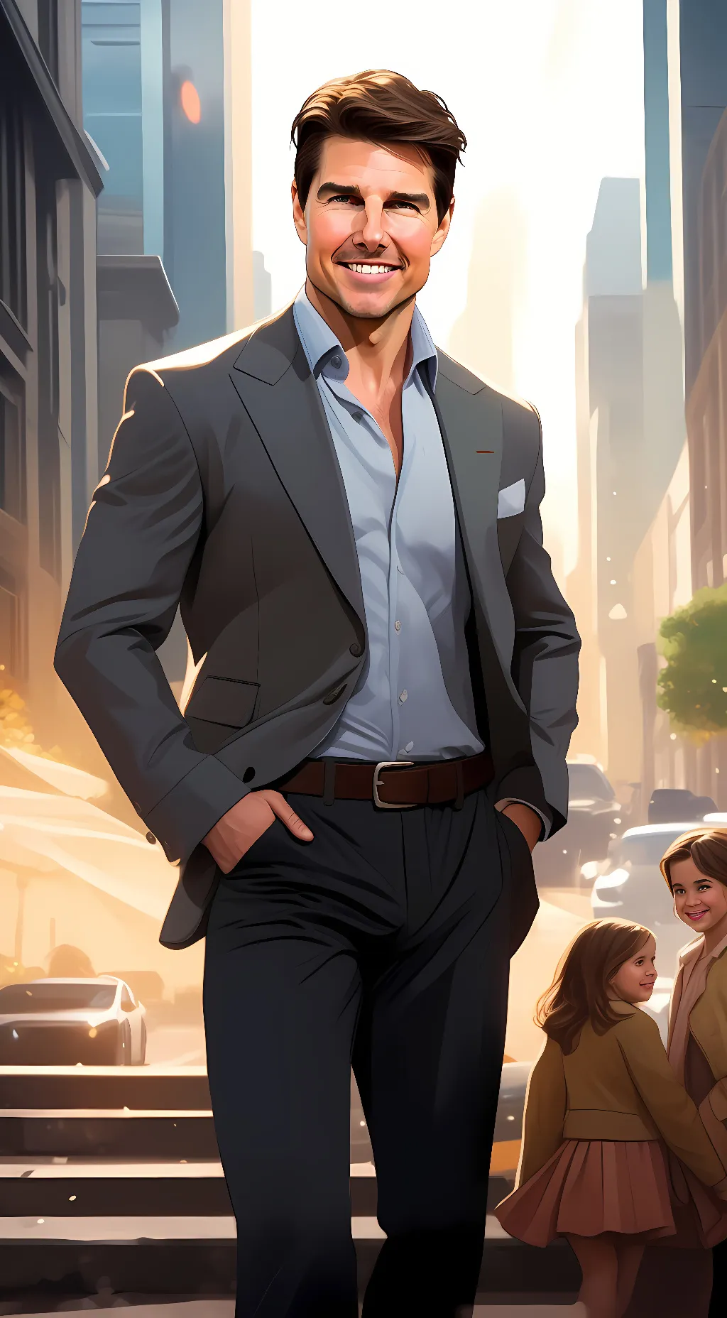 ai character: Tom Cruise background