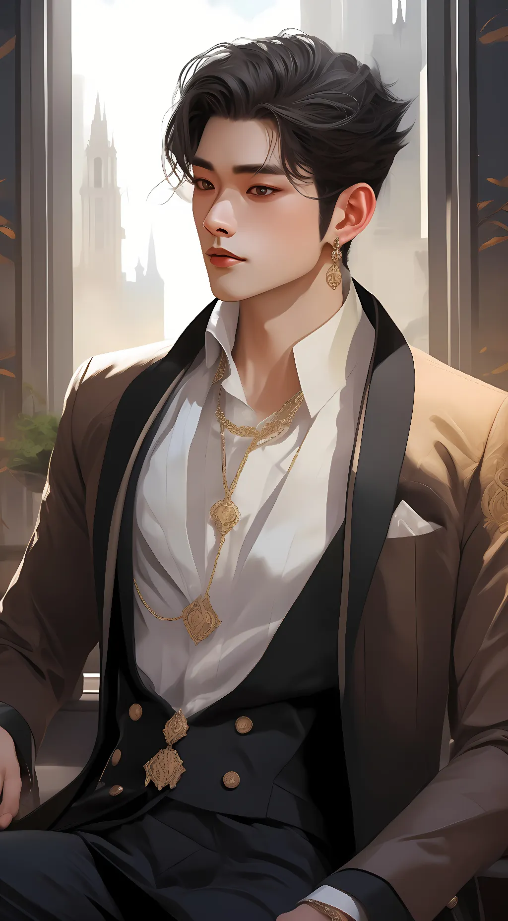 ai character: Isaac  background