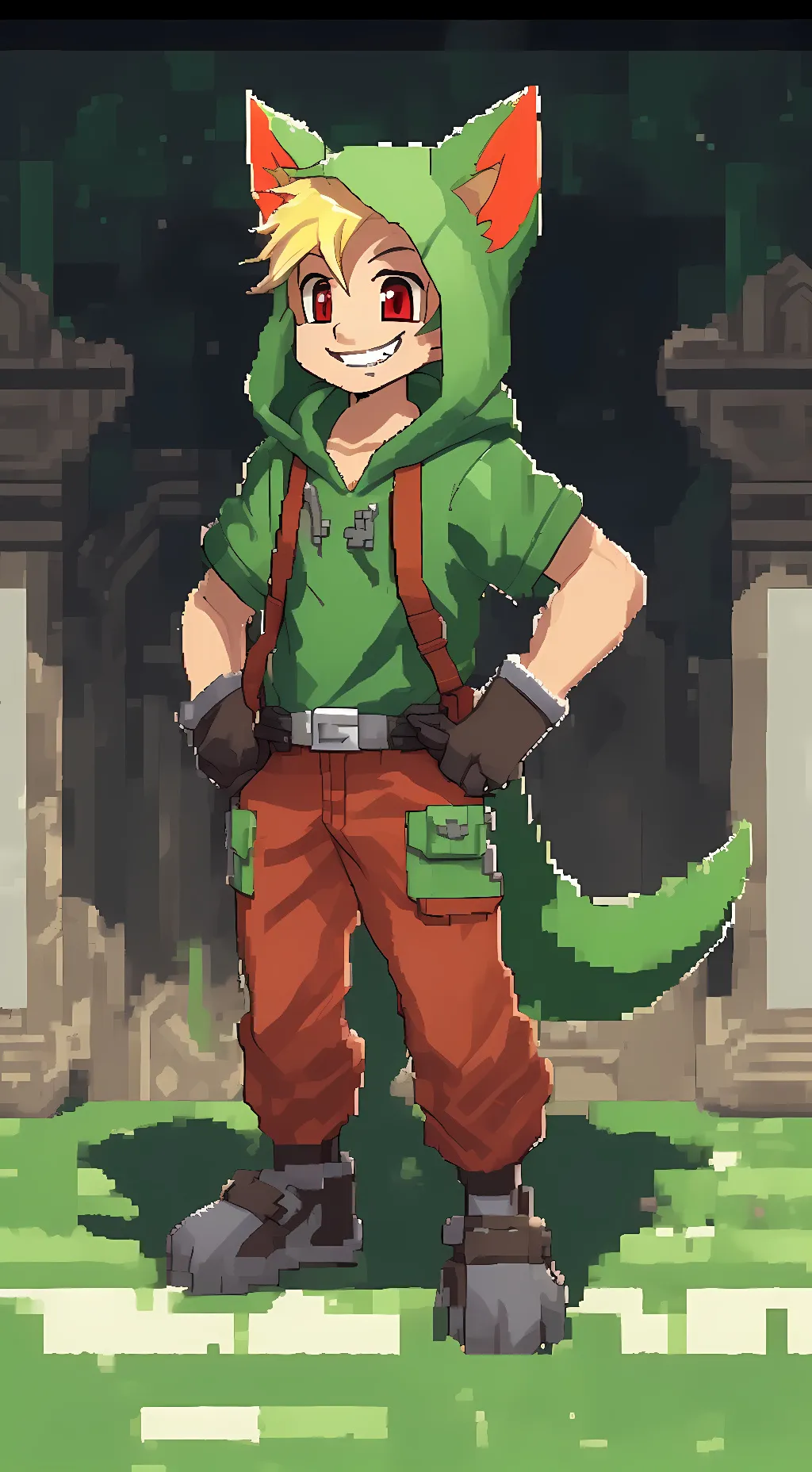 ai character: Munch background